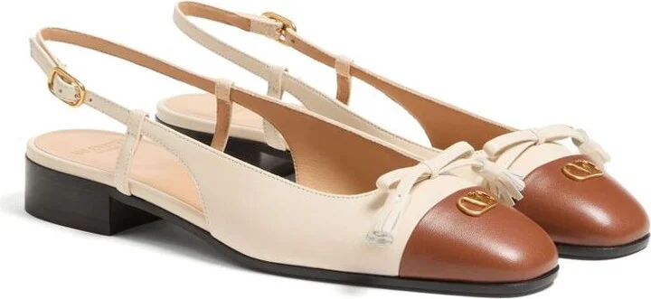 Valentino Garavani Valet Du Roi Leather Ballet Flats - Image 2