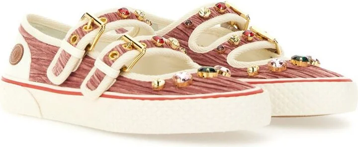 Valentino Garavani Velvet "Dollyboard" Ballerina Sneaker - Image 2