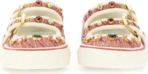 Valentino Garavani Velvet "Dollyboard" Ballerina Sneaker - Image 4