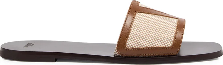 Valentino Garavani Viva Superstar Vlogo Canvas Sliders