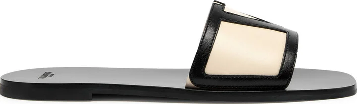 Valentino Garavani Viva Superstar Vlogo Leather Sliders