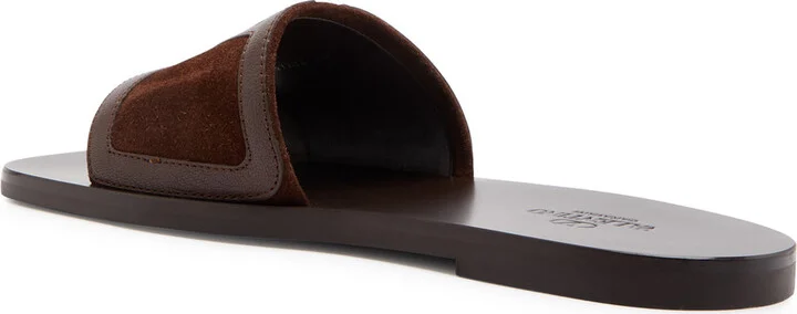 Valentino Garavani Viva Vlogo Leather Sliders - Image 2