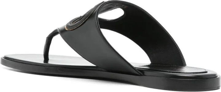 Valentino Garavani Vlogo Cut-Out Leather Sandals - Image 4