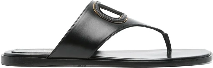 Valentino Garavani Vlogo Cut-Out Leather Sandals