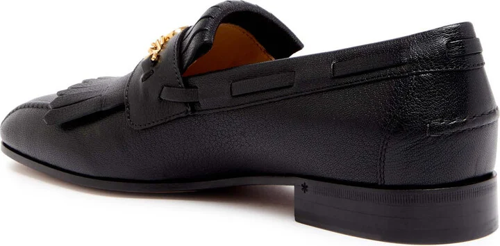 Valentino Garavani Vlogo Fringed Leather Loafers - Image 2