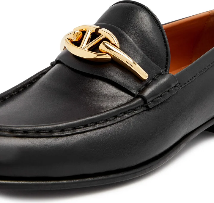 Valentino Garavani Vlogo Leather Loafers - Image 4