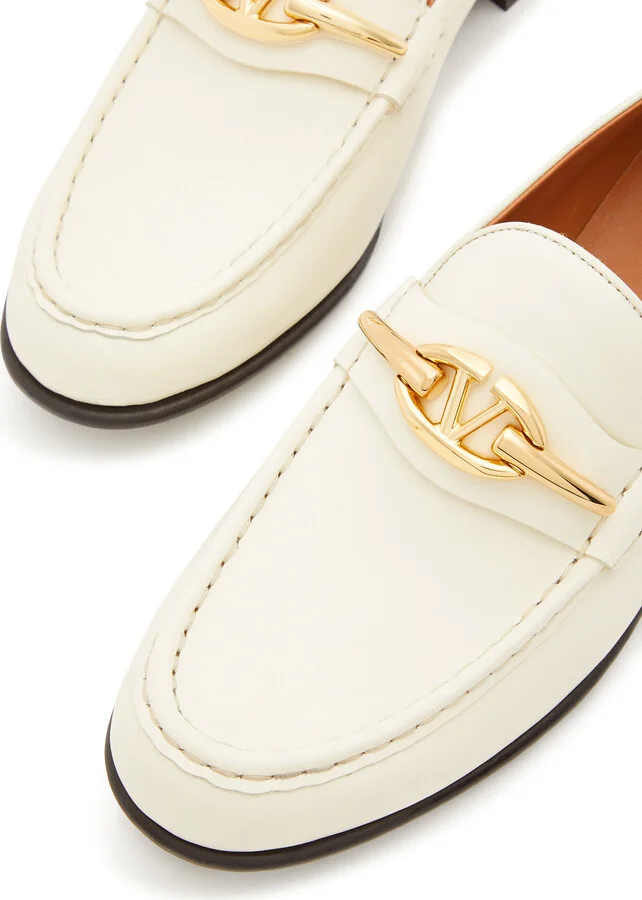 Valentino Garavani Vlogo Leather Loafers - Image 8