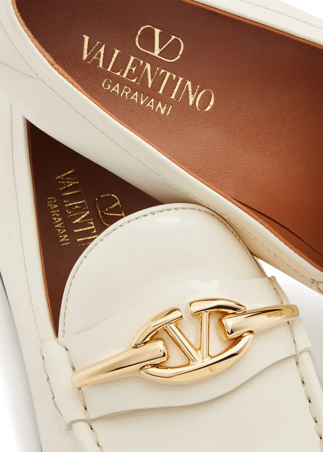 Valentino Garavani Vlogo Leather Loafers - Image 9