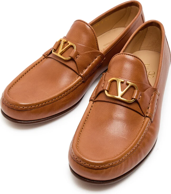 Valentino Garavani Vlogo Leather Loafers - Image 3