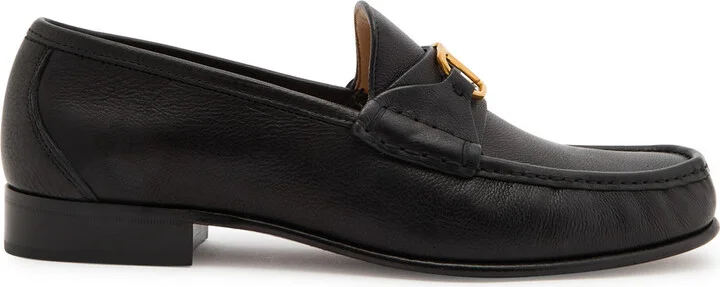Valentino Garavani Vlogo Leather Loafers