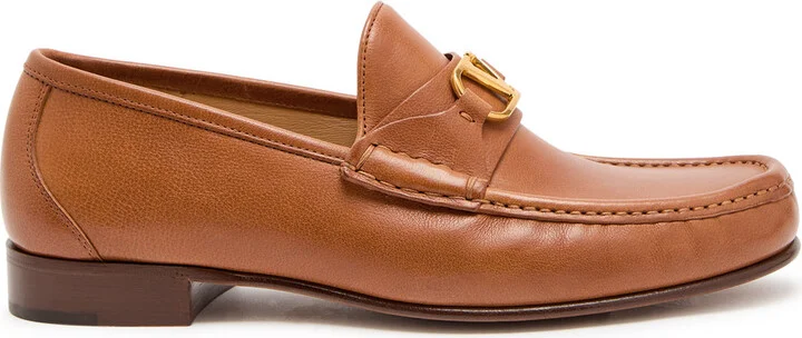 Valentino Garavani Vlogo Leather Loafers