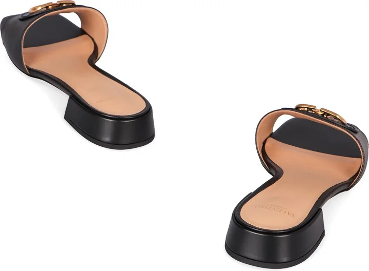 Valentino Garavani Vlogo Leather Sandals - Image 4