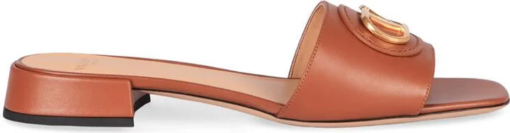 Valentino Garavani Vlogo Leather Sandals