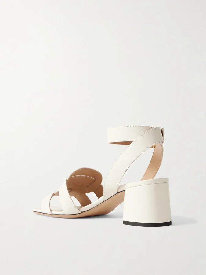 Valentino Garavani - Vlogo Leather Sandals - Ivory - Image 3