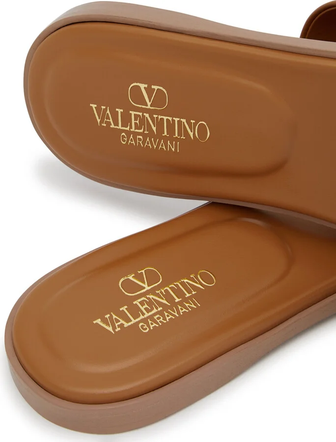 Valentino Garavani Vlogo Leather Sliders - Image 4