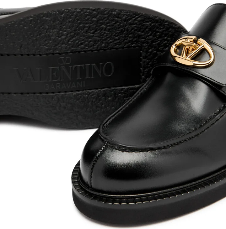 Valentino Garavani Vlogo Locker Leather Loafer - Image 3