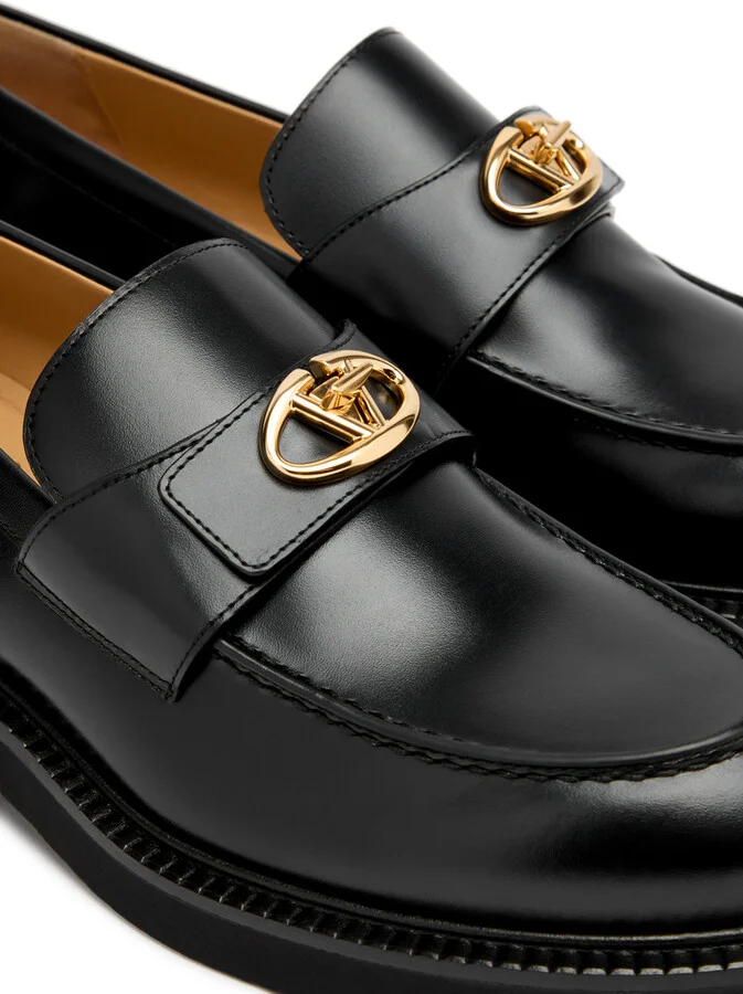 Valentino Garavani Vlogo Locker Leather Loafer - Image 4