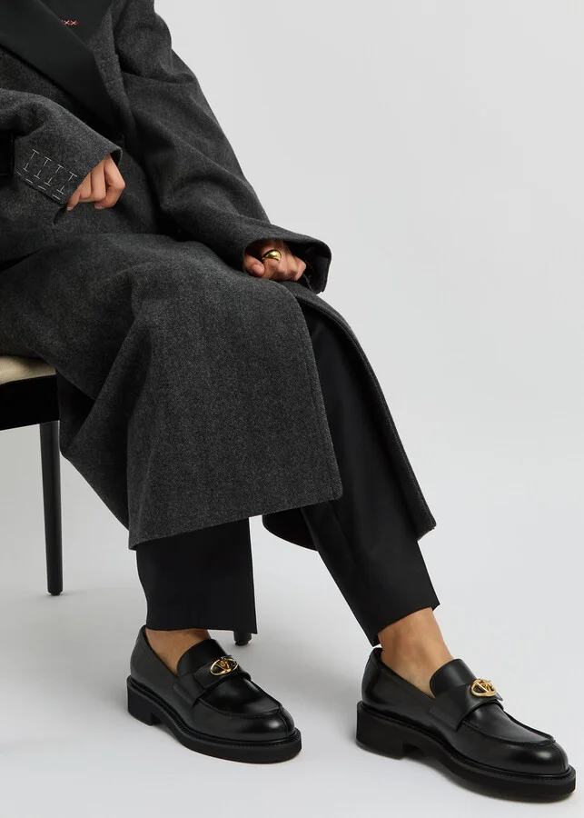 Valentino Garavani Vlogo Locker Leather Loafer - Image 5