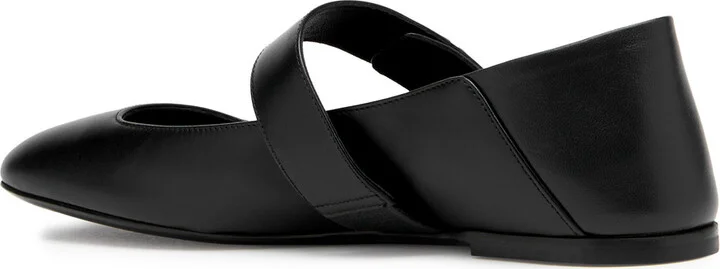Valentino Garavani Vlogo Mary Jane Leather Flats - Image 2