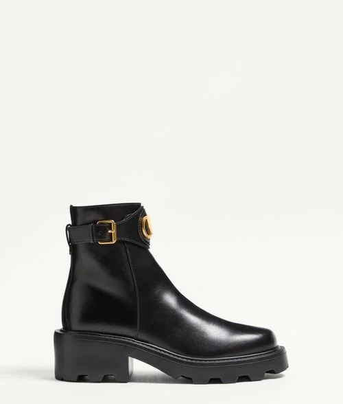 Valentino Garavani Vlogo Signature Ankle Boot In Calfskin 55Mm