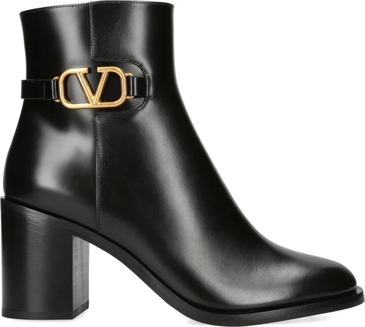 Valentino Garavani VLogo Signature Ankle Boots 75 - Image 3