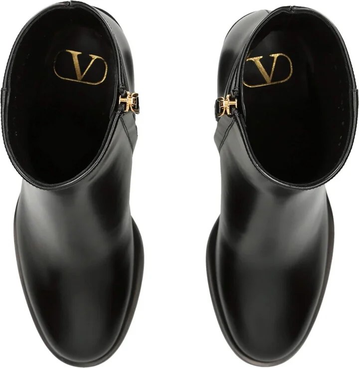Valentino Garavani VLogo Signature Ankle Boots 75 - Image 6