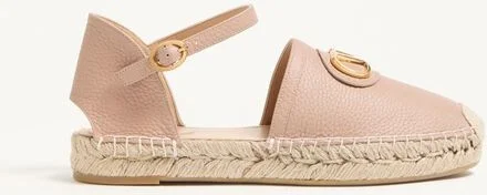 Valentino Garavani Vlogo Signature Ballerina In Laminated Grainy Calfskin 25Mm