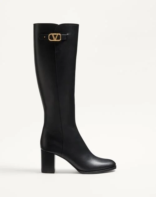 Valentino Garavani VLOGO SIGNATURE CALFSKIN BOOT 70MM