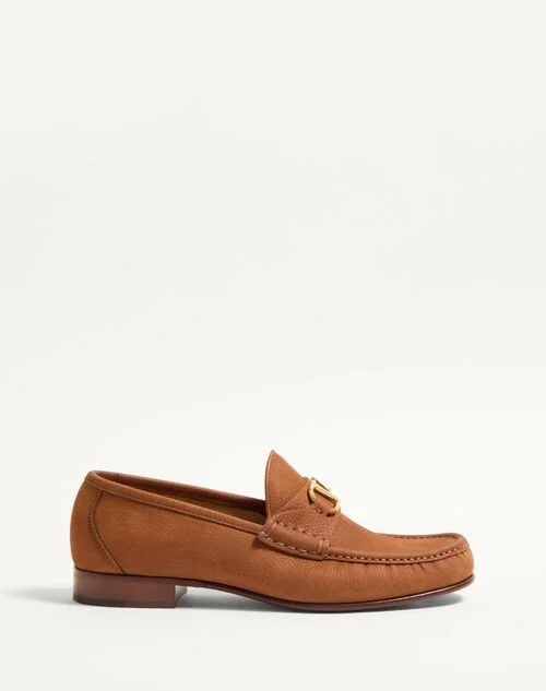 Valentino Garavani Vlogo Signature Deerskin Suede Loafer