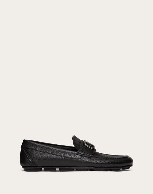 Valentino Garavani VLOGO SIGNATURE GRAINY CALFSKIN DRIVING SHOE