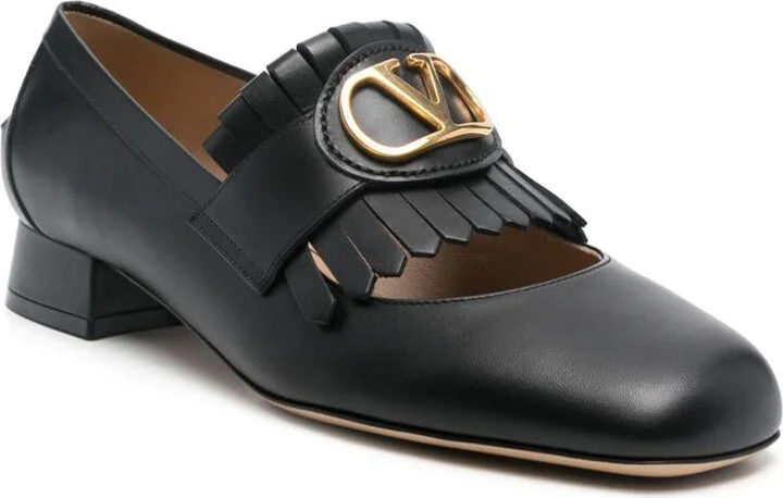 Valentino Garavani Vlogo Signature Leather Loafers - Image 3