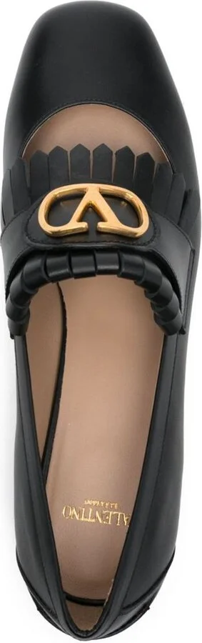 Valentino Garavani Vlogo Signature Leather Loafers - Image 4