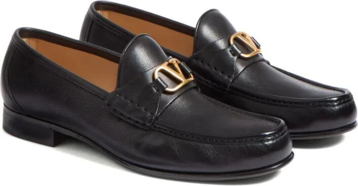 Valentino Garavani Vlogo Signature Leather Loafers - Image 2