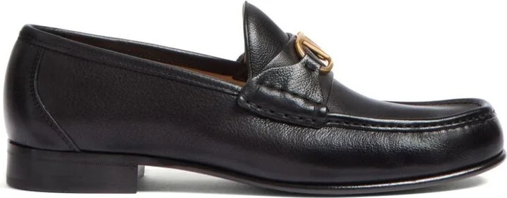 Valentino Garavani Vlogo Signature Leather Loafers