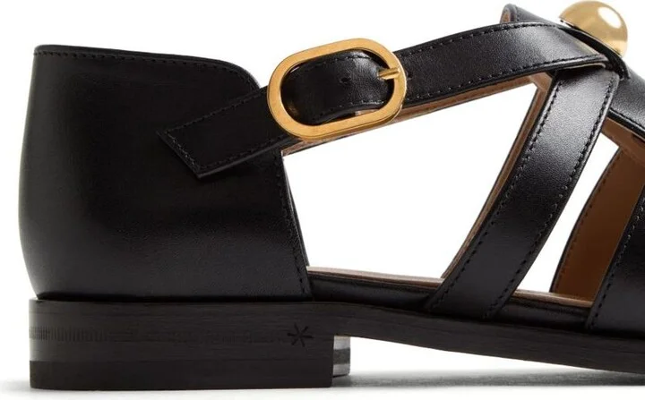 Valentino Garavani Vlogo Signature Leather Sandals - Image 2