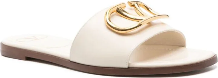 Valentino Garavani Vlogo Signature Leather Sandals - Image 3