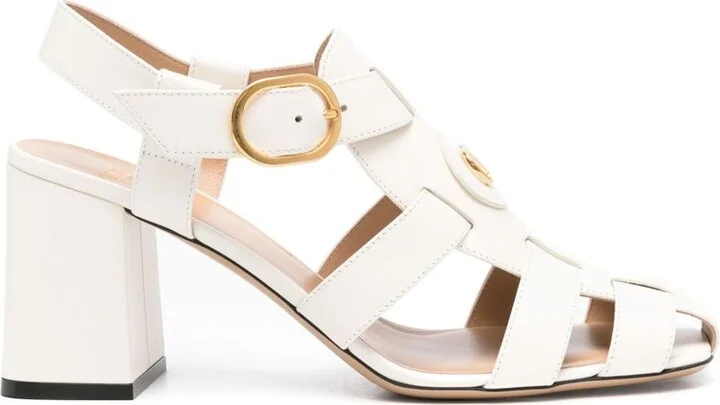 Valentino Garavani Vlogo Signature Leather Sandals