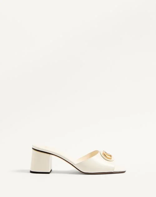 Valentino Garavani Vlogo Signature Slide Sandal In Calfskin 60Mm
