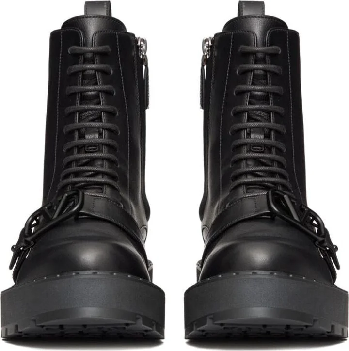 Valentino Garavani "Vlogo Signature" Strappy Ankle Boots - Image 2