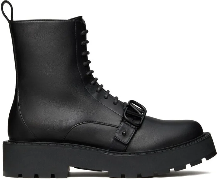 Valentino Garavani "Vlogo Signature" Strappy Ankle Boots