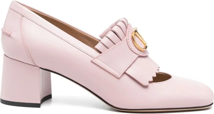 Valentino Garavani Vlogo Signautre Leather Loafers