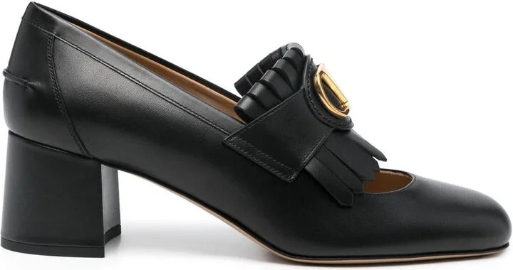 Valentino Garavani Vlogo Signautre Leather Loafers