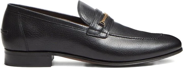 Valentino Garavani Vlogo Signautre Leather Loafers