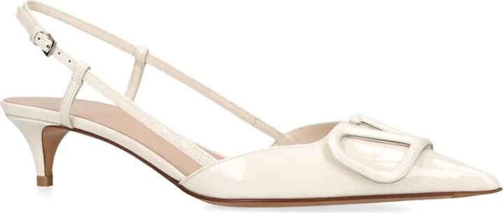 Valentino Garavani Vlogo Slingback Pumps 40 - Image 5