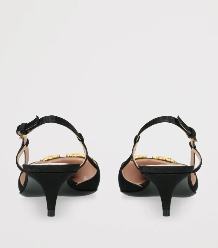 Valentino Garavani VLogo Slingback Pumps 40 - Image 2