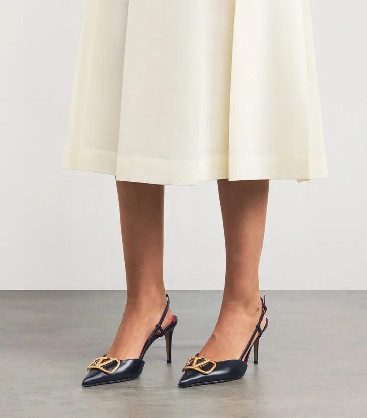 Valentino Garavani Vlogo Slingback Pumps 80 - Image 2