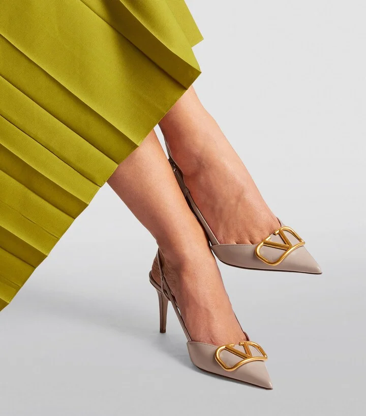 Valentino Garavani Vlogo Slingback Pumps 80 - Image 2