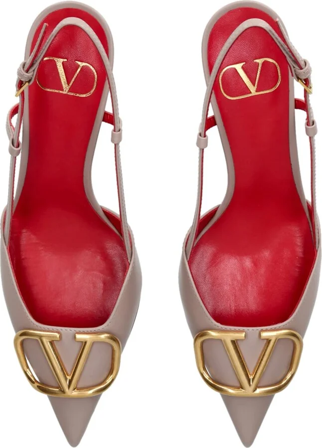 Valentino Garavani Vlogo Slingback Pumps 80 - Image 3