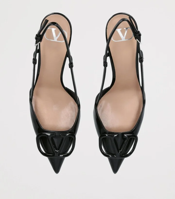 Valentino Garavani VLogo Slingback Pumps 80 - Image 4