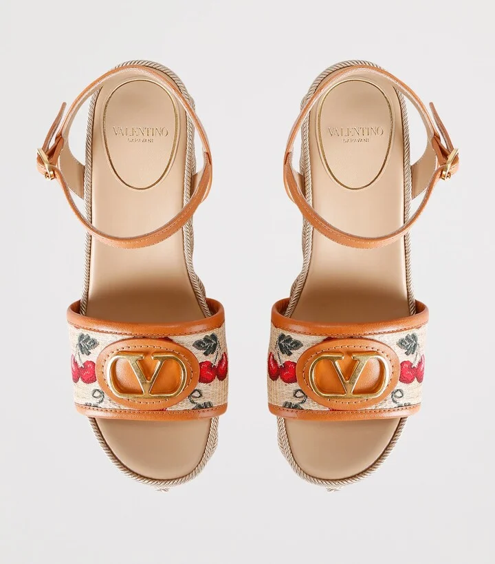 Valentino Garavani VLogo Wedge Heels - Image 4
